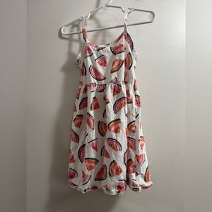 Old Navy White and Pink Watermelon Dress